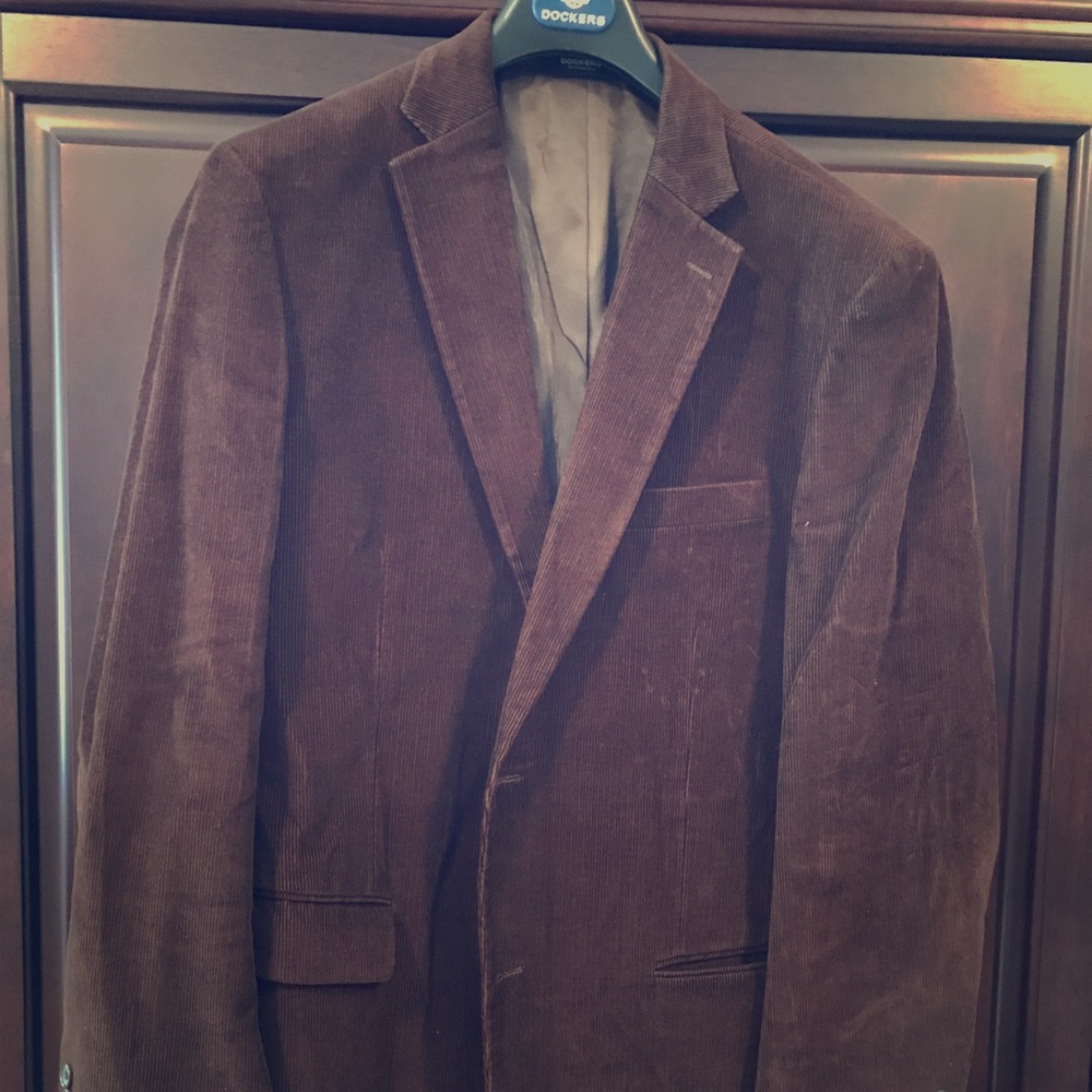 Men’s Dockers Chocolate Corduroy Blazer - 44L